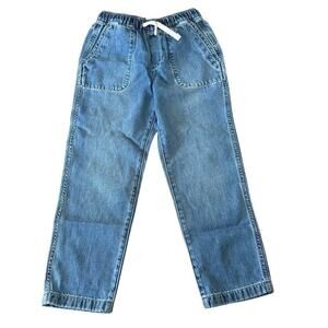 NWT J. Crew Factory Denim Trouser with Drawstring Medium Wash 7